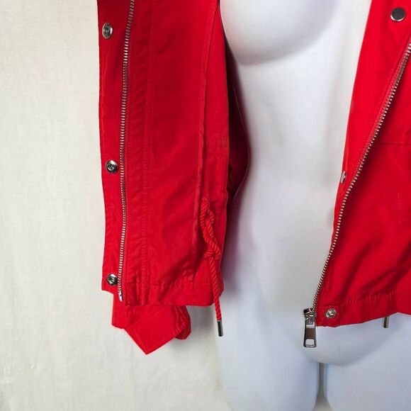 Banana Republic Red Hooded Jacket Petite Small Women’s - Picture 4 of 9